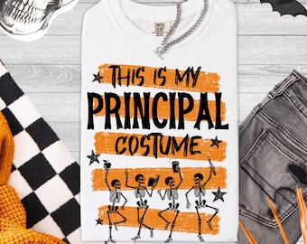 Spooky Halloween School Principal Shirt Elementary Principal Gift School Administrator Tshirt Back To School Tee Teacher Fall Costume Tee