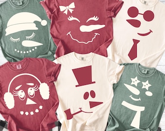 KIDS Family Christmas Matching Snowman Shirts