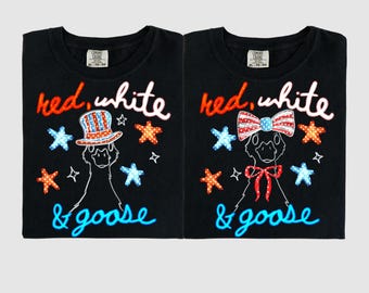 4th Of July Matching Couple Shirts, His and Hers Independence Day Tee, American Couple Shirt, Husband and Wife Matching Fourth of July Shirt