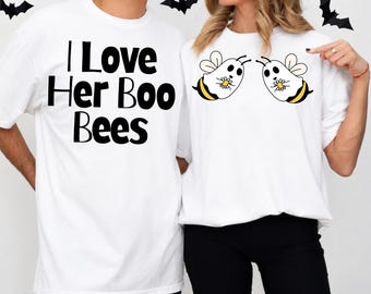 Raunchy Halloween Matching Couples Shirt Comfort Colors Inappropriate Adult Humor Spooky Season His and Hers Vulgar Halloween Couple Shirts