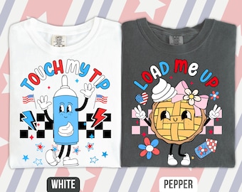 4th Of July Matching Couple Shirts, His and Hers Independence Day Tee, American Couple Shirt, Husband and Wife Matching Fourth of July Shirt