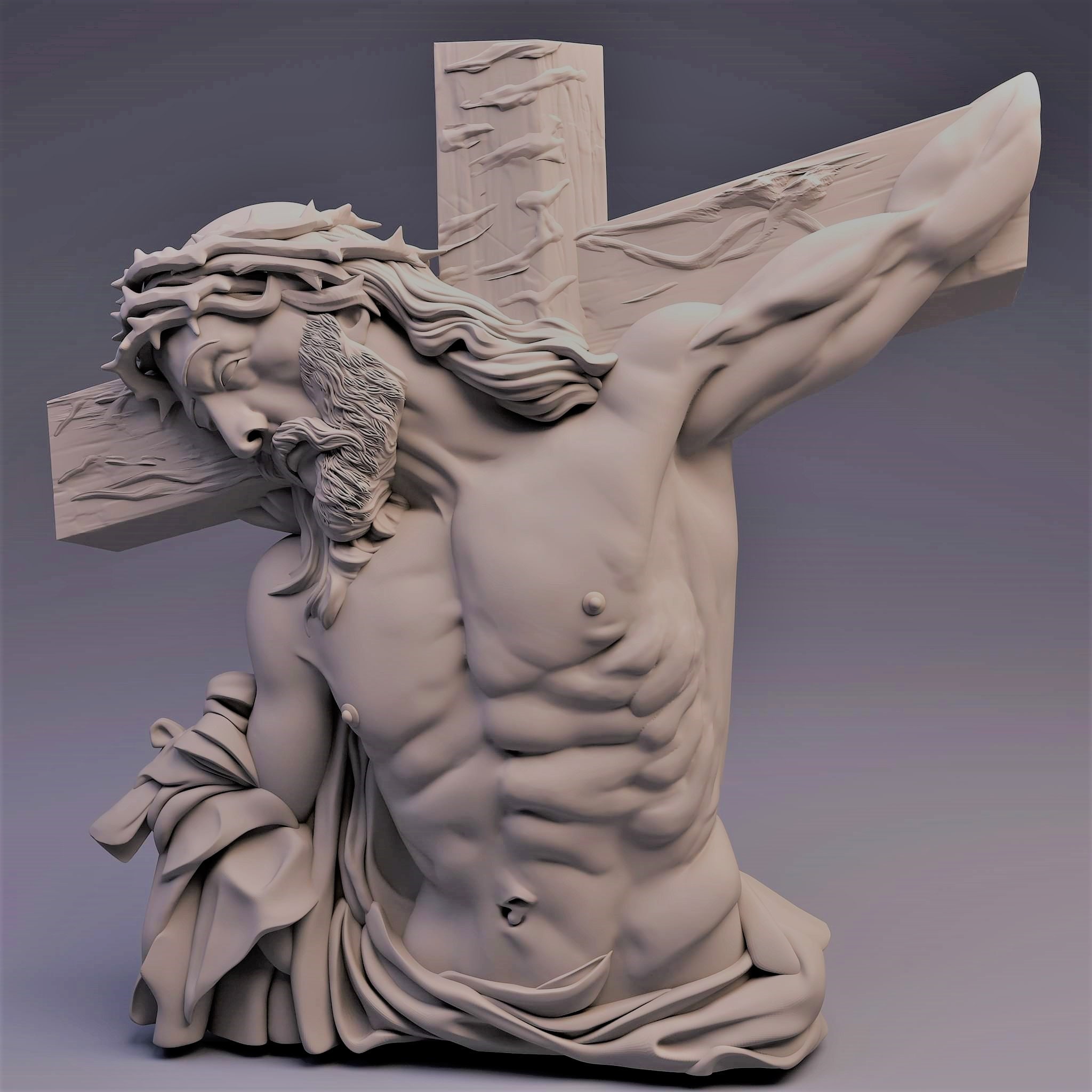 Crucifixion of Jesus Christ Cross Number 3 3D Print Model in Sculpture  3DExport