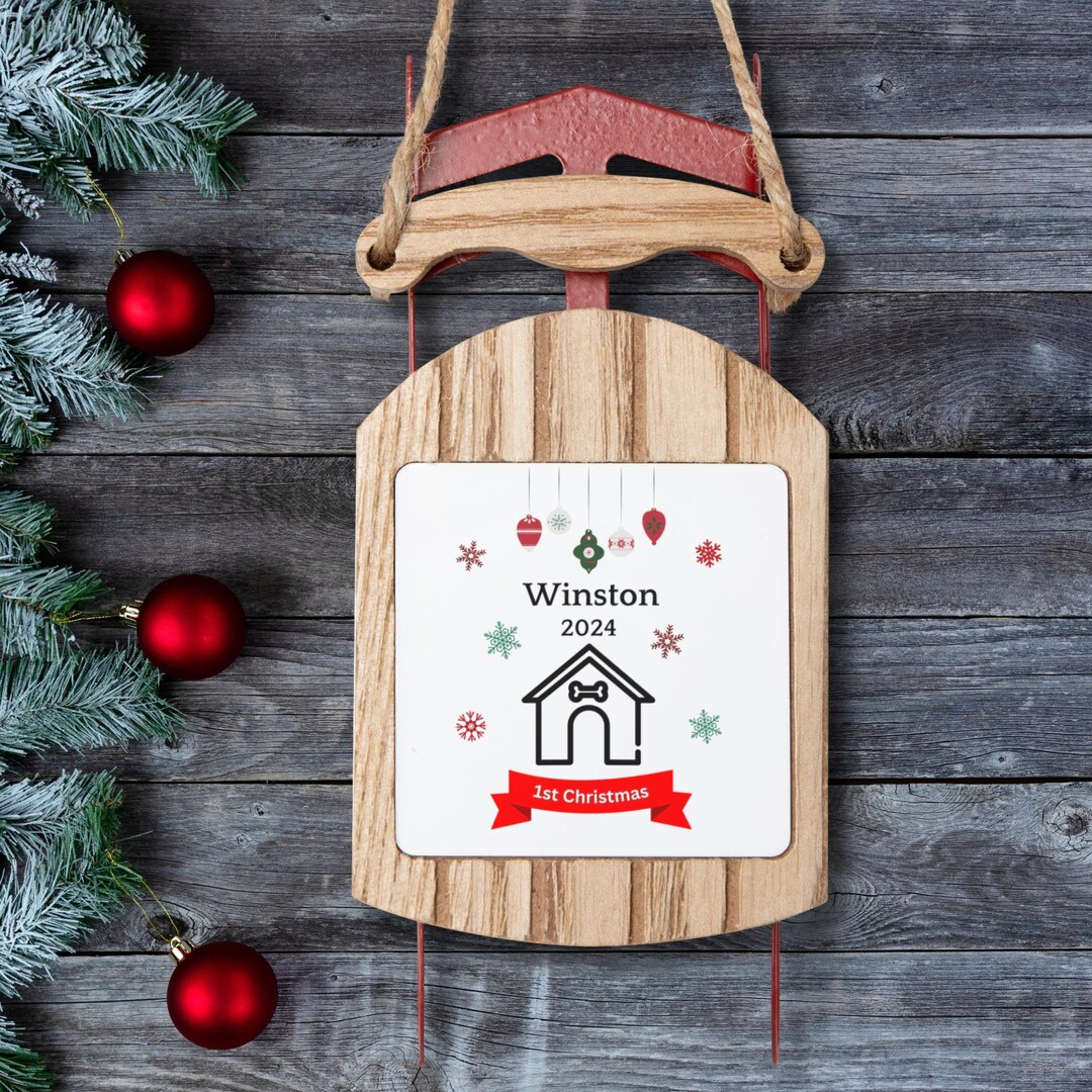 Santa's Dog Sled Ornament