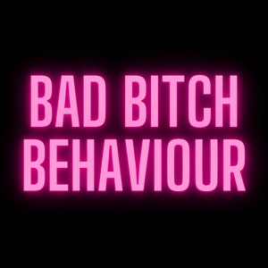 Statement baddie phone wallpaper in black and pink