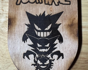 Decoración artística de madera personalizada de Pokémon
