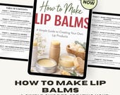 Natural Lip Balm Recipes E-book | DIY Skincare Beginner Guide | Digital Download