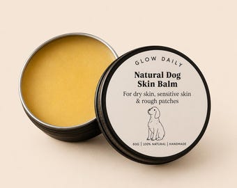 Natural Dog Balm, Itchy Skin Relief, Sensitive Paws, Nose Care, Handmade UK
