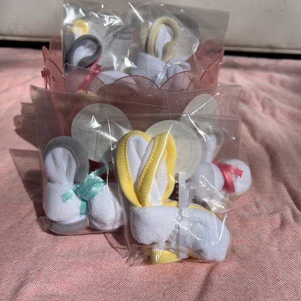 Baby Boo Boo Bunny - Lapin gant de toilette pour bébé - Panier de Pâques/cadeau/cadeau pour baby shower