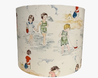 Unique children’s lampshade children playing on the beach nursery baby shower gift lamp childrens lampshade  nursery decor