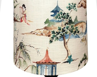 Lampshade Drum lampshade oriental lamp shade pagoda lampshade hand made lampshade custom lampshade