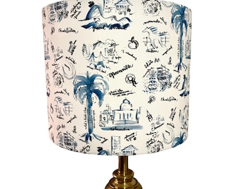 South Carolina lamp shade unique lampshade cities lampshade custom designer lampshade  lamp luxury lampshade