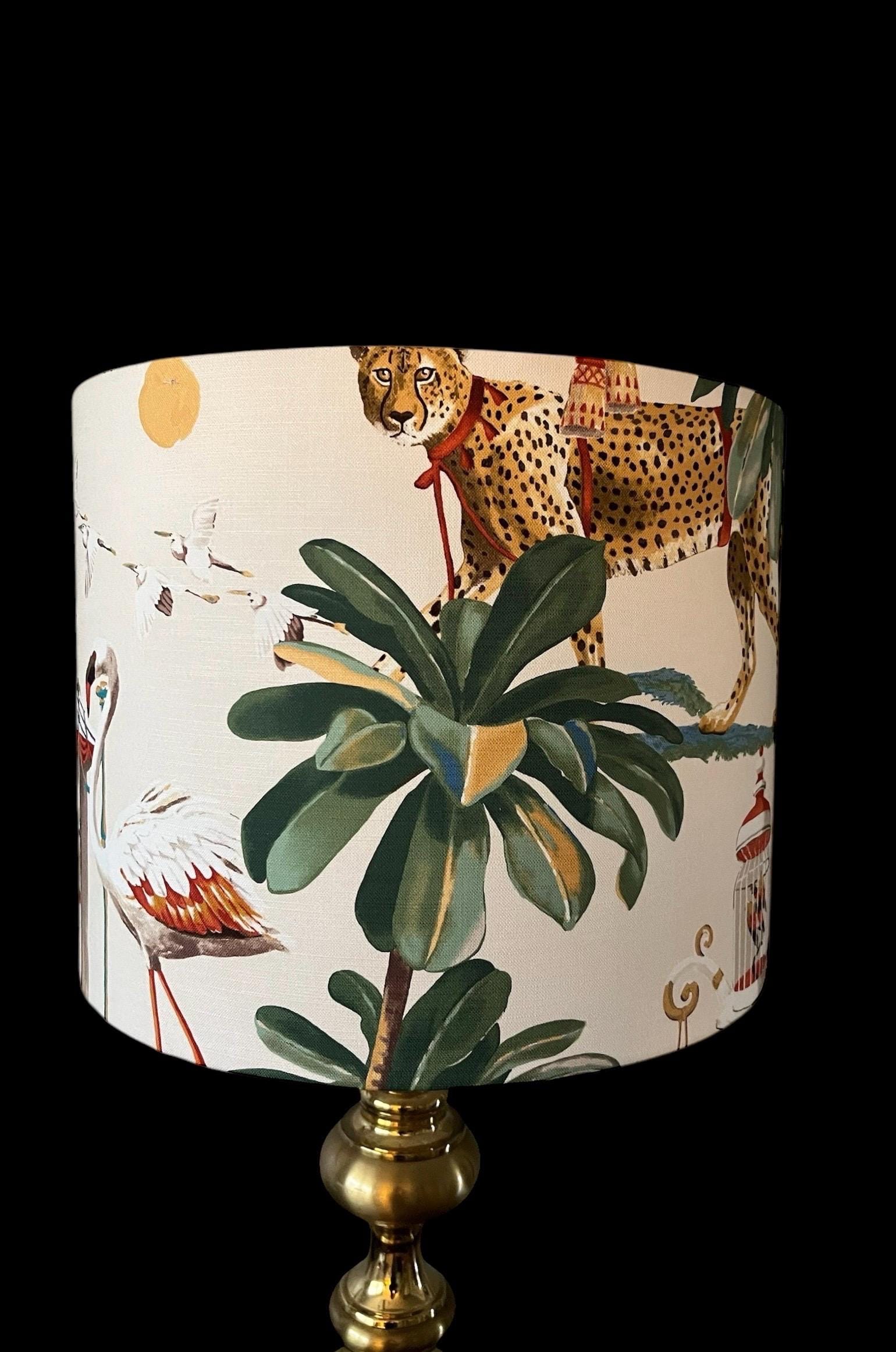 Lampshade Drum Lampshade Cheetah Lamp Shade Unique Lampshade Hand Made ...