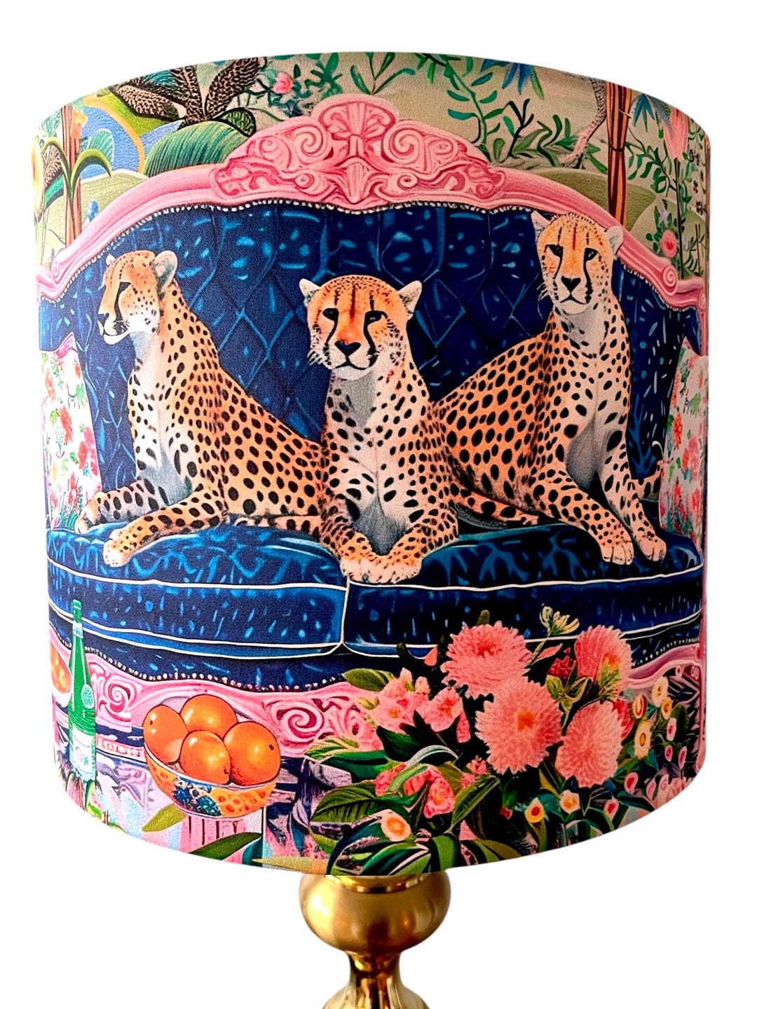 Lampshade Drum Lampshade Cheetah Lamp Shade Unique Lampshade Fun ...