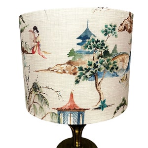 Lampshade Drum lampshade oriental lamp shade pagoda lampshade hand made lampshade custom lampshade
