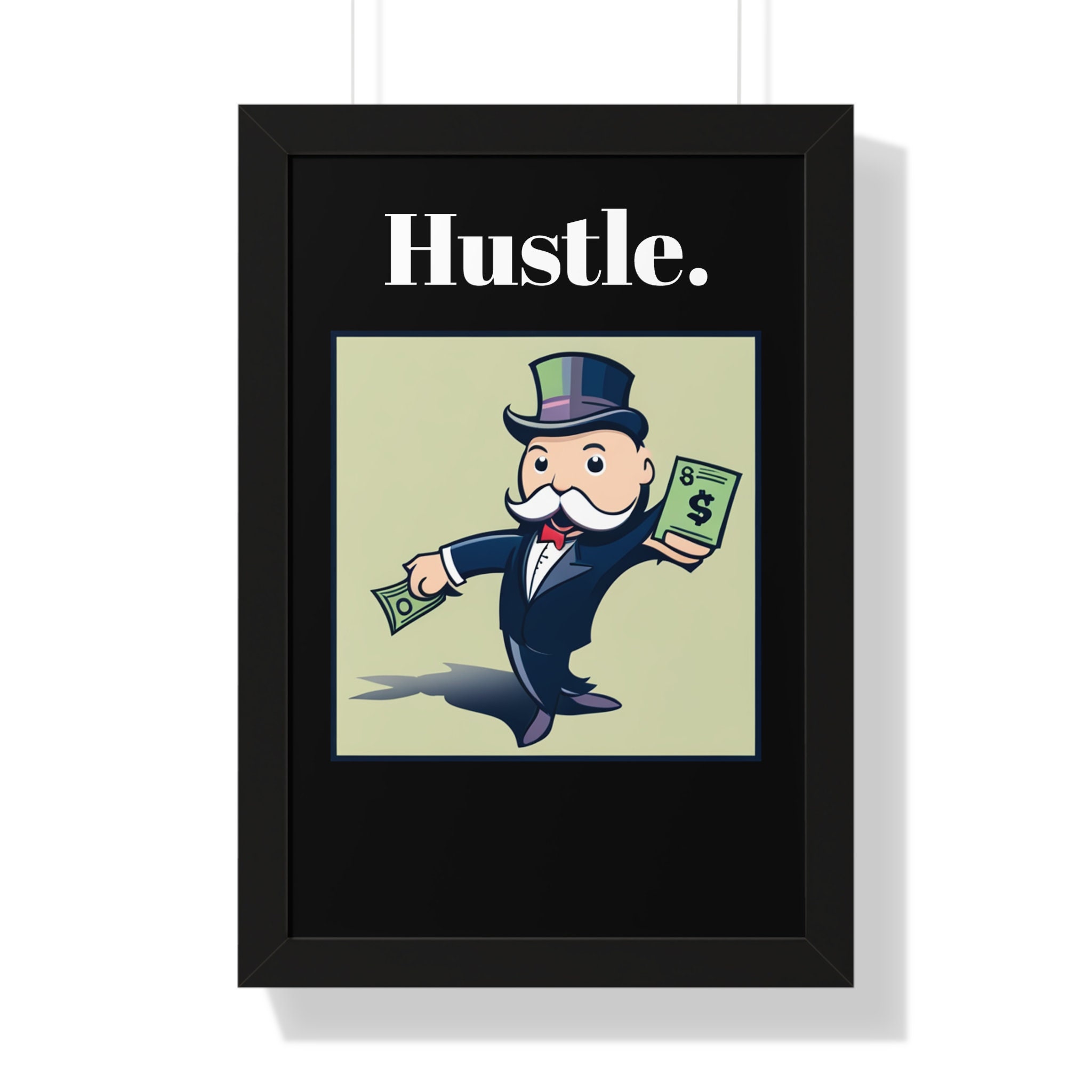 Monopoly Motivational Poster Inspirational Quote Canvas Etsy