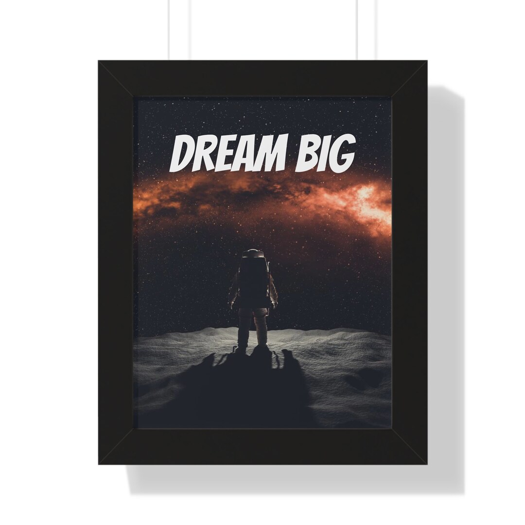 Dream Big Wall Decormotivational Wall Artinspirational Etsy