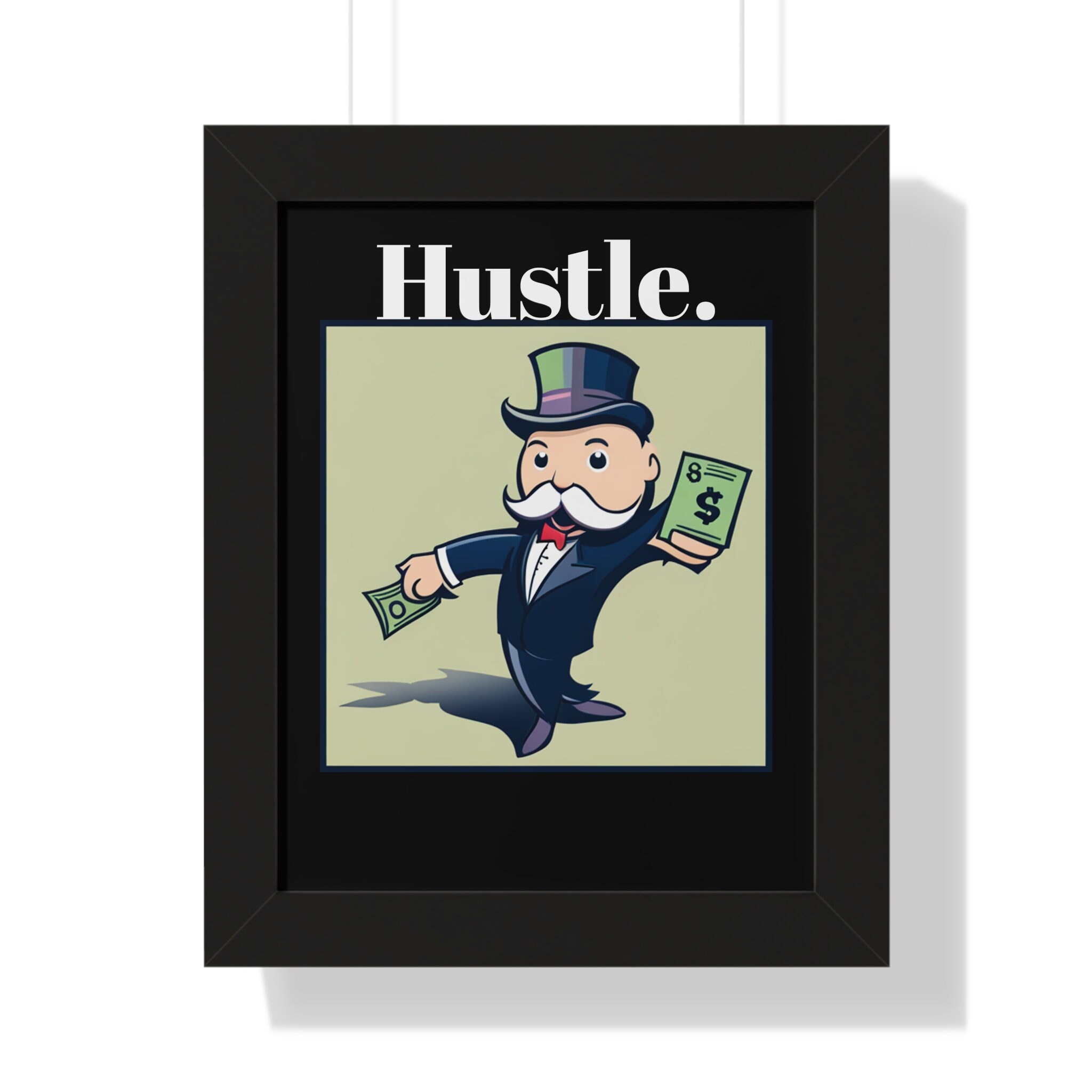 Monopoly Motivational Poster Inspirational Quote Canvas Etsy