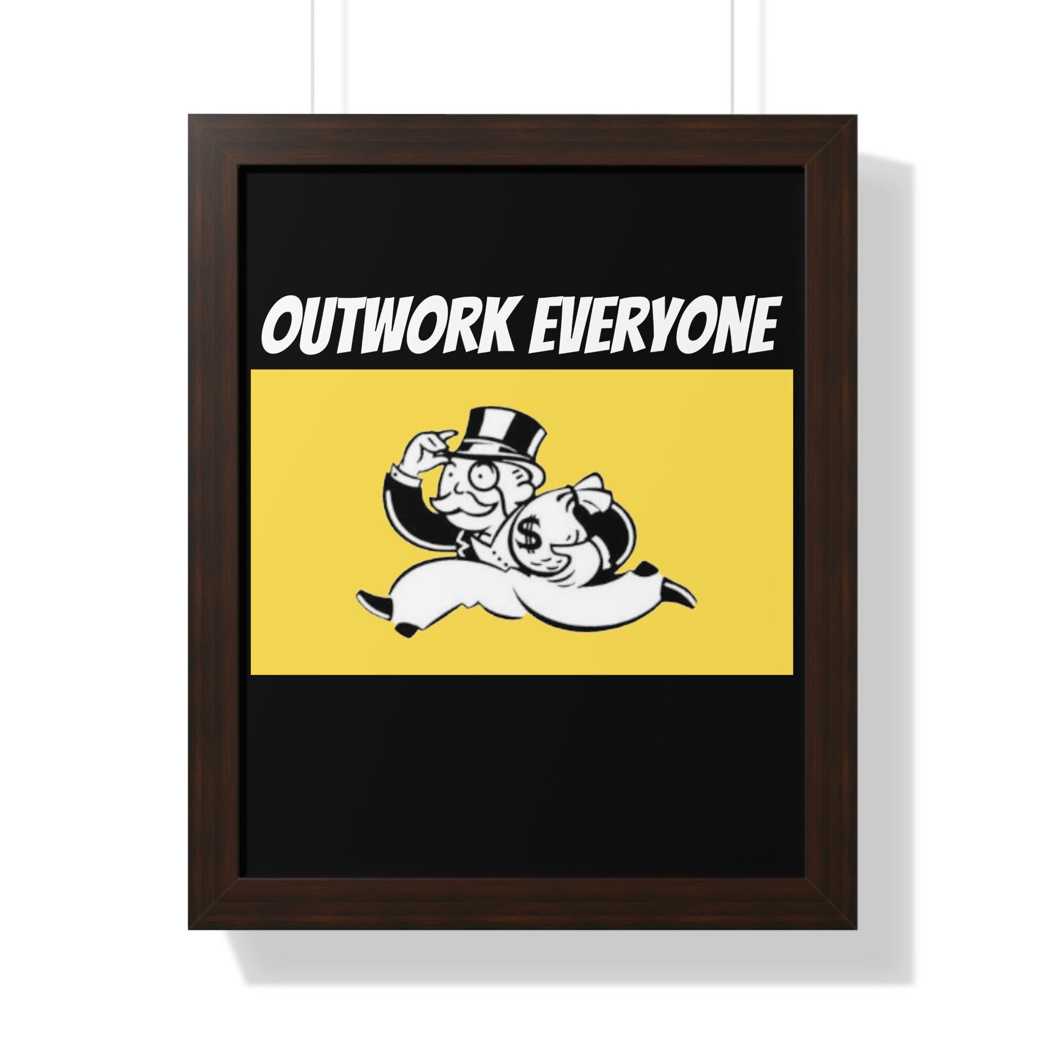 Monopoly Motivational Poster Inspirational Quote Canvas Etsy