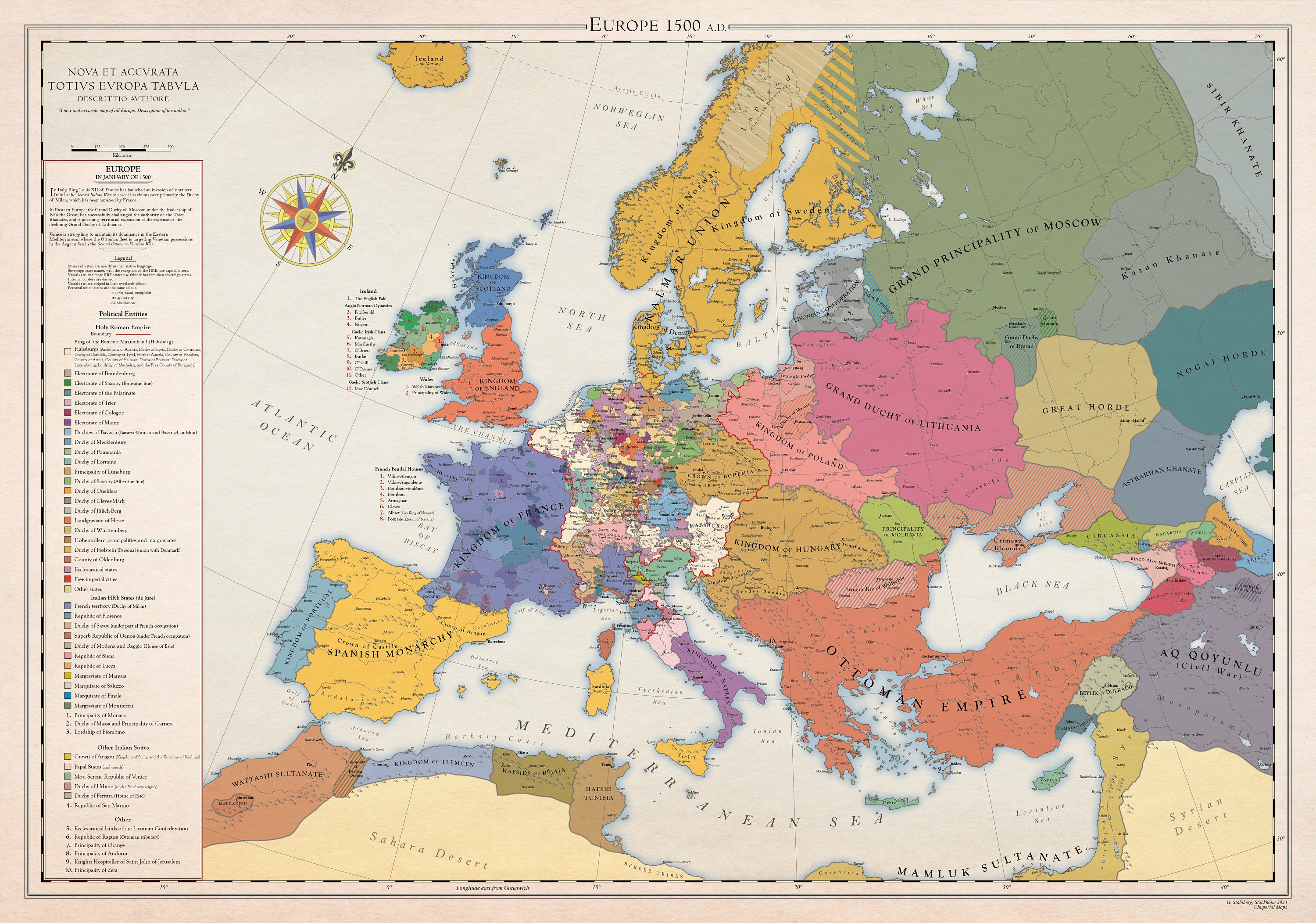 Map of europe circa 1500 rmapporn vrogue co