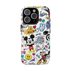 Custodia per telefono ispirata a Mouse per iPhone 16, iPhone 15, iPhone 14, iPhone 13, Samsung S24, Samsung S23, Samsung S22, Pixel 9, Pixel 8