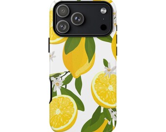 Funda para teléfono Lemon Blossom para iPhone 17 16 15 14 Pro Max Samsung Galaxy Google Pixel Botanical Amalfi