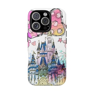 Magical Castle Watercolor Phone Case, Castle Phone Case, Princess Castle Family Phone Case, Happiest Place On Earth 3