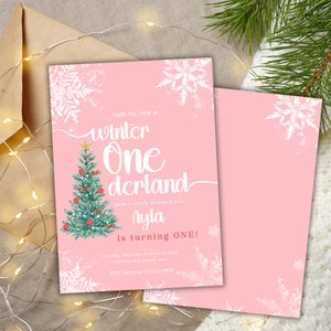 winter onederland invitation, winter onederland invitation girl