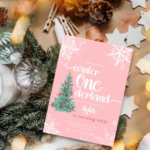 winter onederland invitation, winter onederland invitation girl
