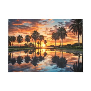 1000 Pieces Jigsaw Puzzle,Tropical Sunset,Ideal For Developing Problem-Solving Skills,Fun And Wall Decor Included,For Hobby Or Entertainment