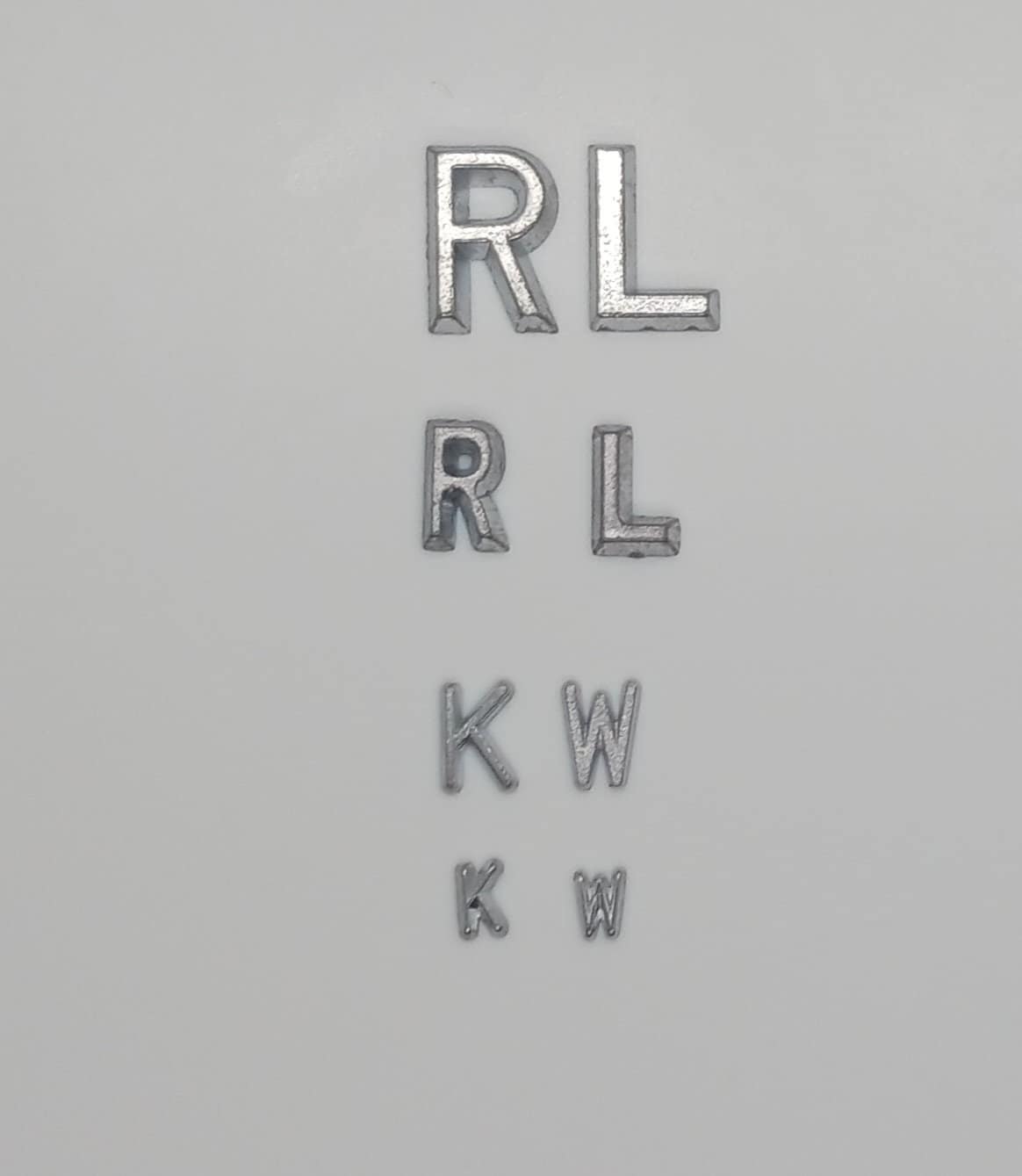 Xray Lead Letters, Sold in Quantities of 10, Diy Lead Letters, Please