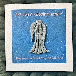 Cartão de dia dos namorados Weeping Angel