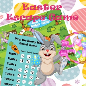 Kids Escape Room Multi-Room Escape Game Easter Printable Escape Room for kids printable Escape Game