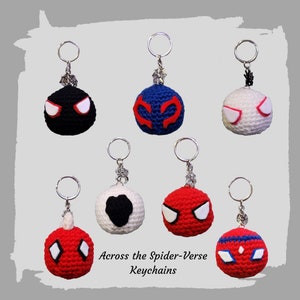 ATSV Spider-Verse Crocheted Characters Keychains