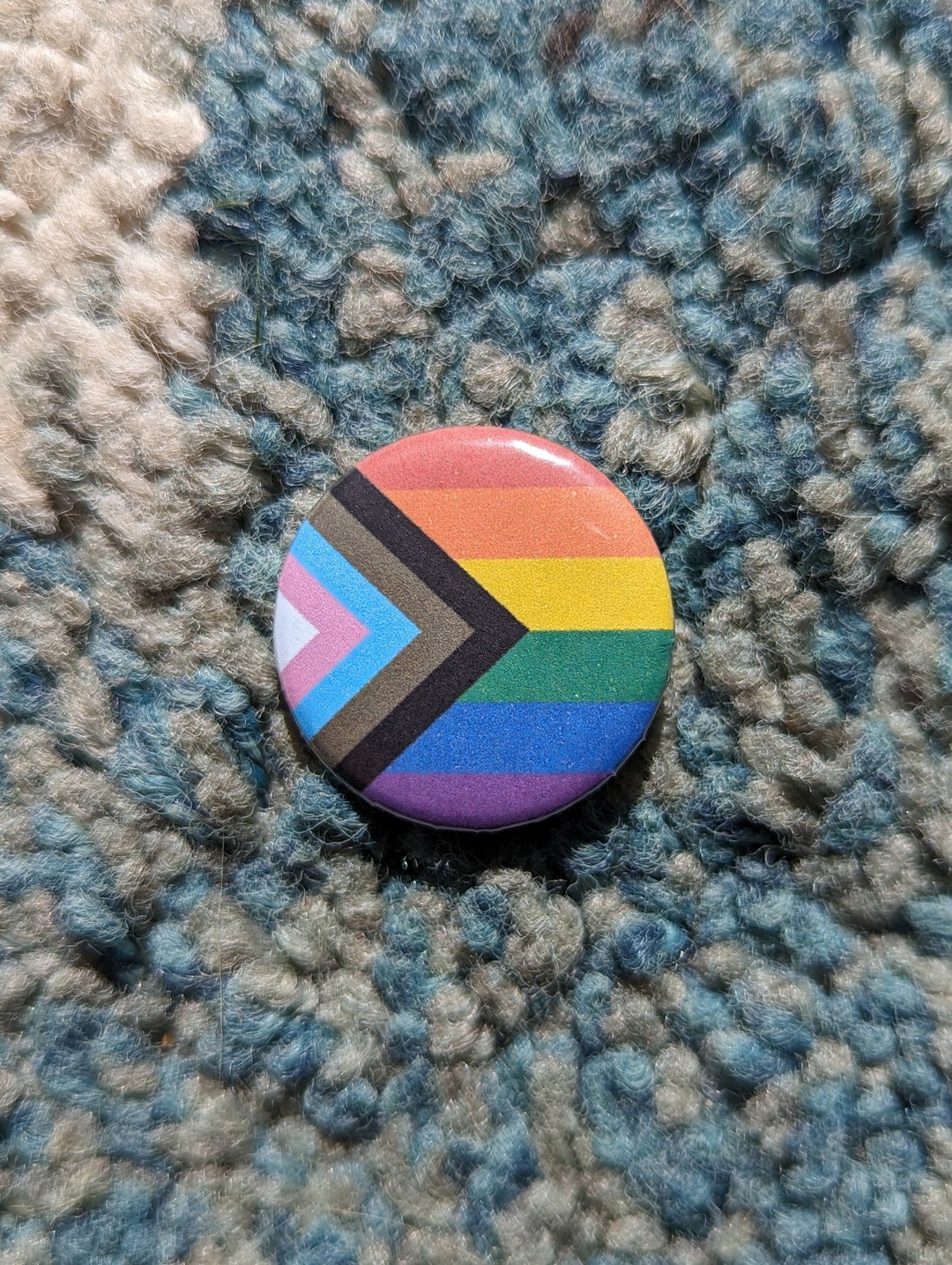 LGBTQIA 25mm Metal Pin Back Badges Pride Flag Motif - Etsy