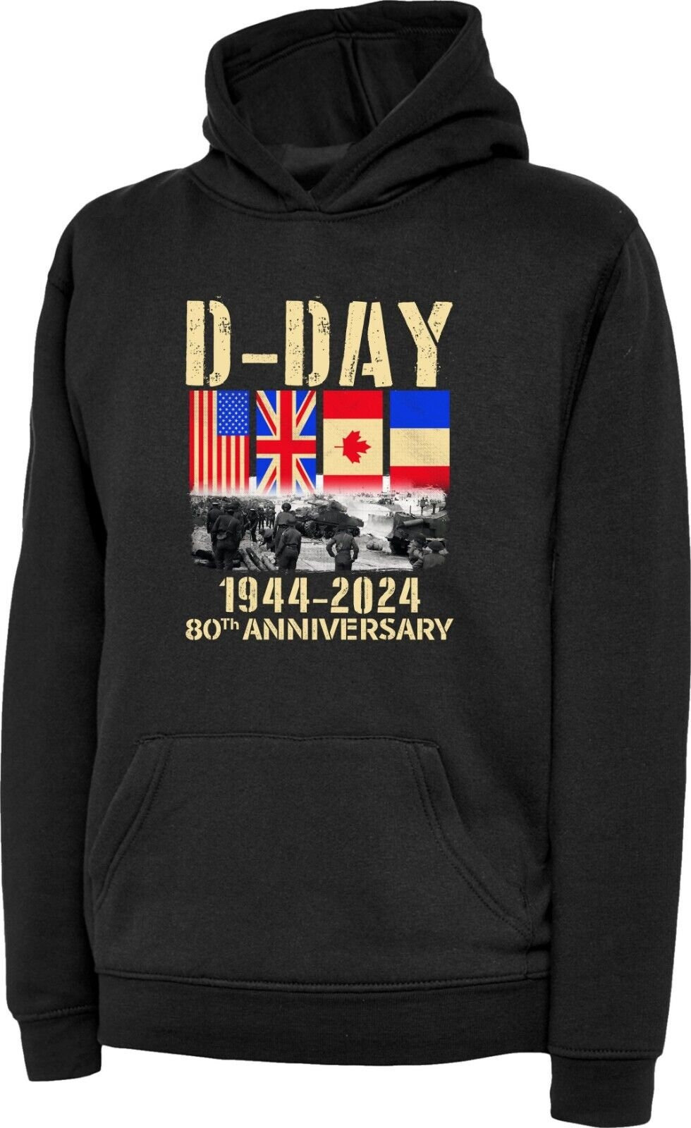 Sweatshirt Commémoratif D-Day Normandie 1944 - 81ème Anniversaire - 9