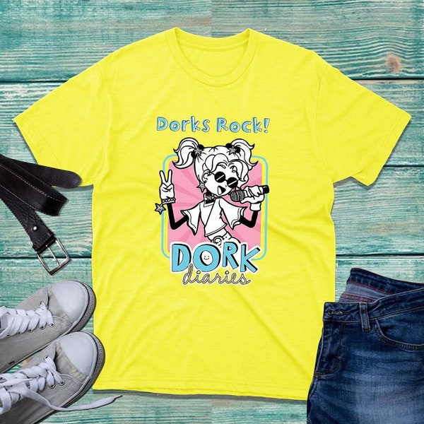 World Book Day Dorks Rock T-Shirt Dork Diaries Protagonist Pi Day Number DayWriters Books Unisex Adult Kids Tee Top