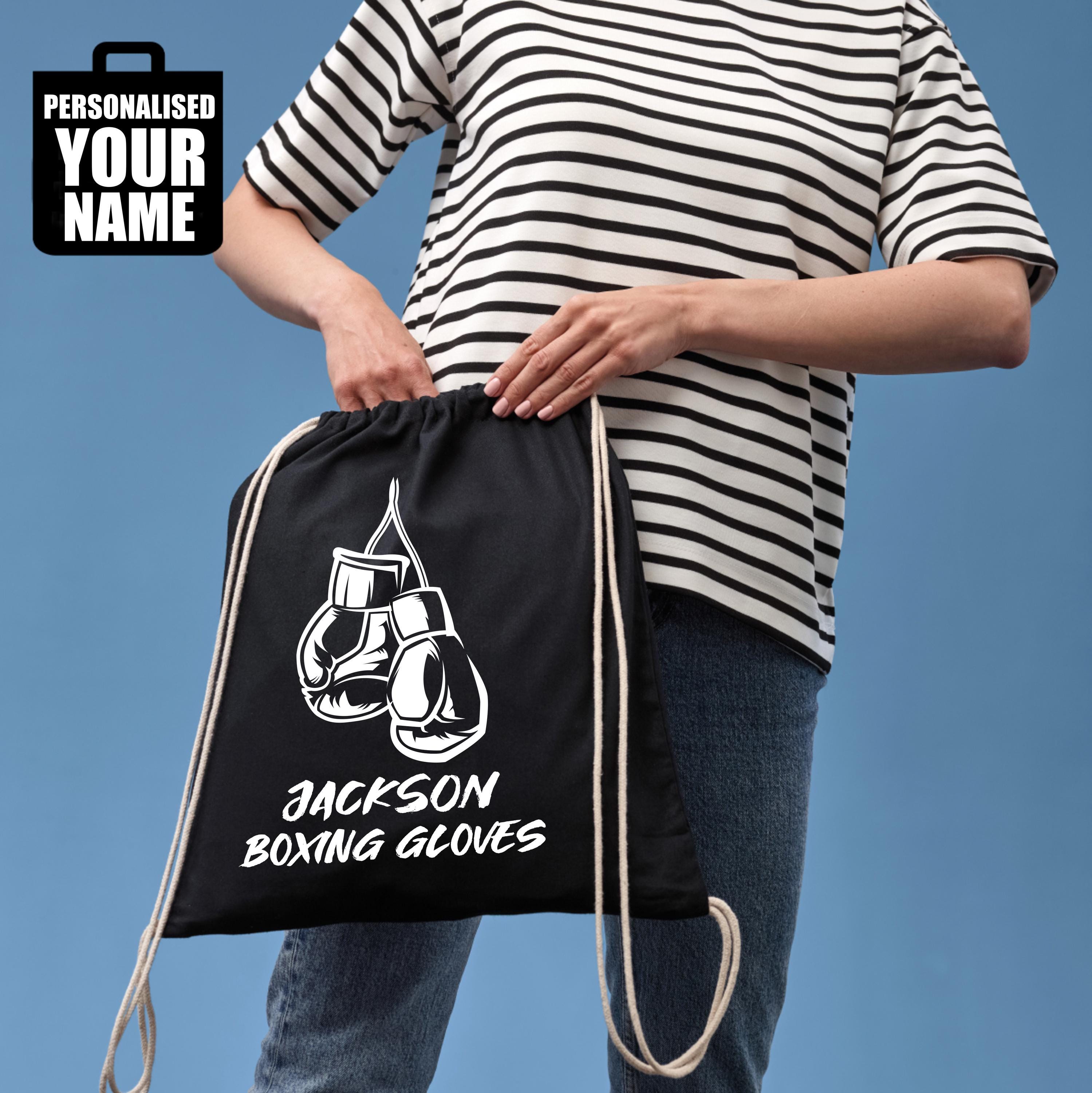 Personalised Drawstring Bag, Personalised Boxing Gloves Bag