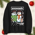 Snowasis Some Might Sleigh Christmas Jumper, Funny xmas Music Band Spoof Hoodie, Music Lovers Christmas T shirt, Snowman Singers Band Top product logo