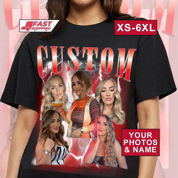 Personalised Bootleg T Shirt, Rap T Shirt Personalised, Vintage and Retro T  Shirt, Custom Collage Design T Shirt. 90s Bootleg T Shirt. - Etsy