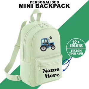 Personalised Truck Kids Backpack, Custom Name School Bag, Toddler Rucksack, Truck Backpack for Kids, Back to School Gift, Kids Backpack