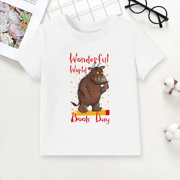 World Book Day The Gruffalo Oh Help Oh No T Shirt Funny Cartoon Monster Book Day Pi Day Students Unisex Adult Kids Tee Top