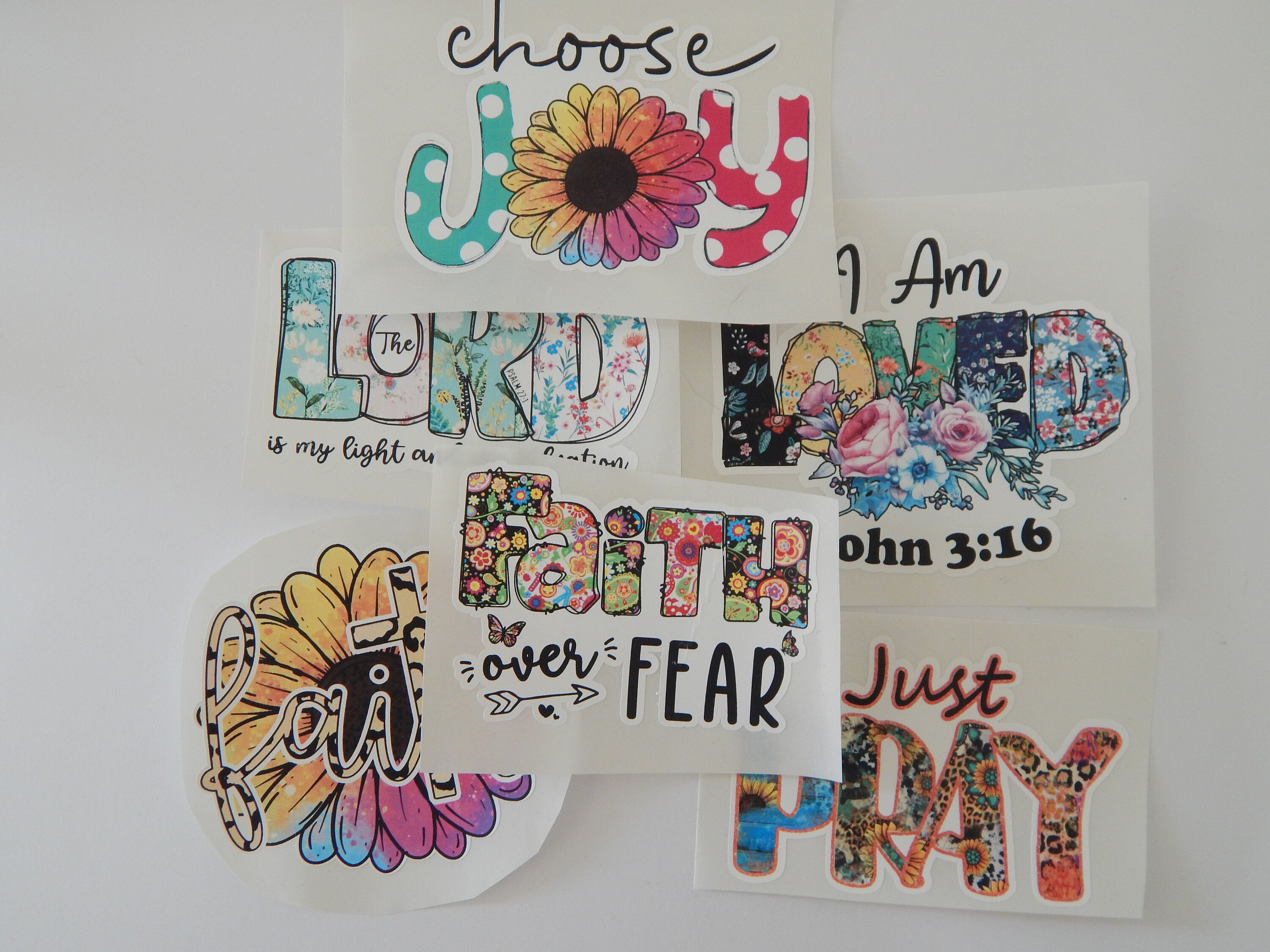 I Am Loved Vinyl Sticker Bible Verse Water Bottle Sticker Etsy