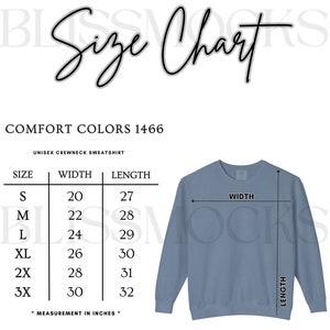 Tabla de tallas de Comfort Colors, tabla de tallas CC1466, tabla de tallas de sudaderas, maqueta 1466, impresión a pedido, maqueta digital, descarga instantánea de archivos JPG