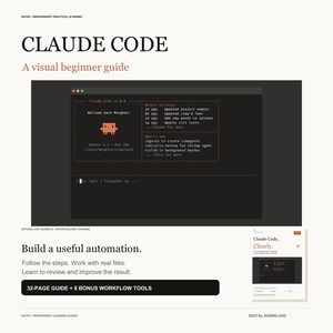 Automatize relatórios CSV com Claude Code: Guia de programação de IA para iniciantes em PDF + Projeto em Python e 8 planilhas de fluxo de trabalho