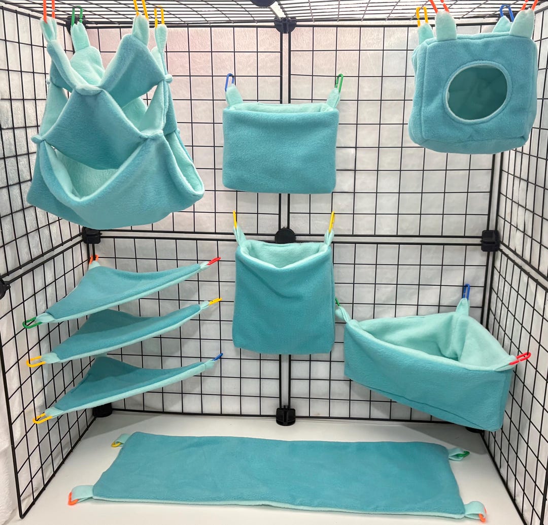 Teal Rats Turquoise/teal Set Sugar Gliders, Rats and Small Animals Cage Set - Etsy