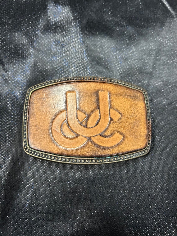 United Coal Company Leather Belt Buckle