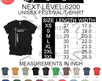 Hier finden Sie 6200 Farbgrößentabellen von POD