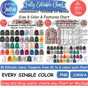 Independent Trading Co. SS4001Y Size + Color Chart • 13 Independent Trading Co. SS4001Y Size + Color Chart • 13