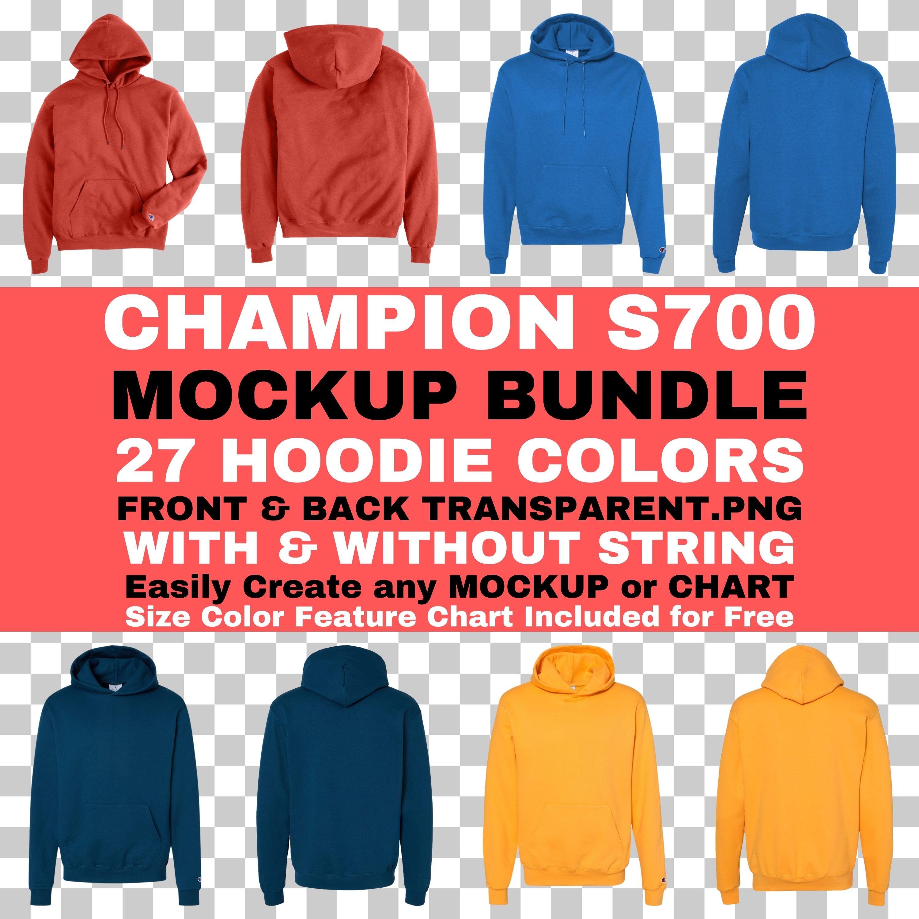 Champion hoodie mockup best sale