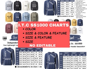 Semi-editable Independent Trading Company SS1000Z Size + Color